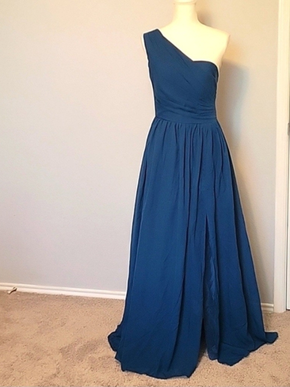 Pomuyoo Dark Blue, Corset Backed Dress, Size 10